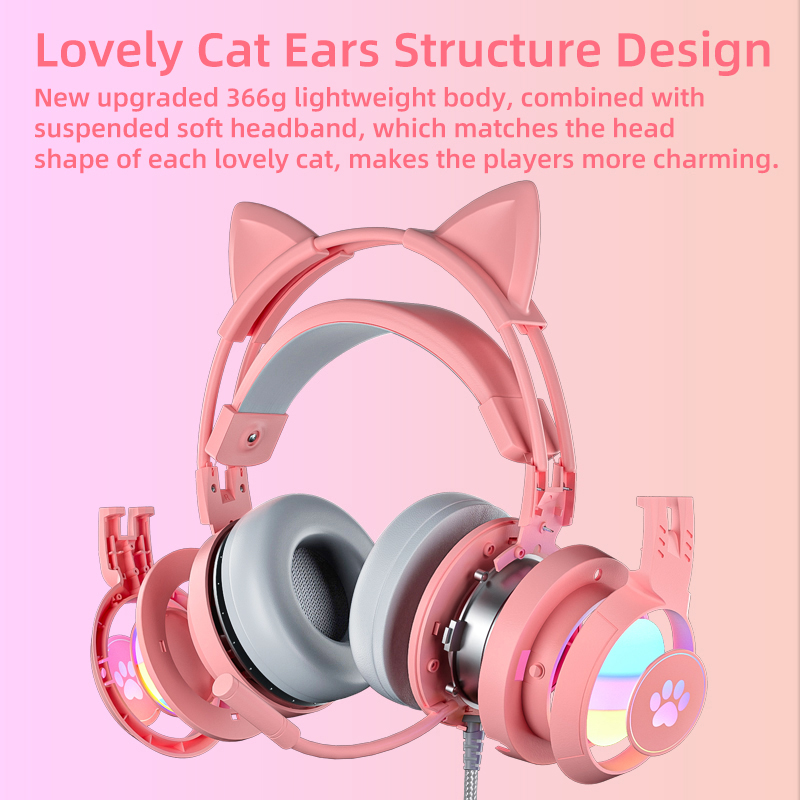 Cat Ear Gaming Headset Pink Cu - огляд і ціна Soundbar Bluetooth Home